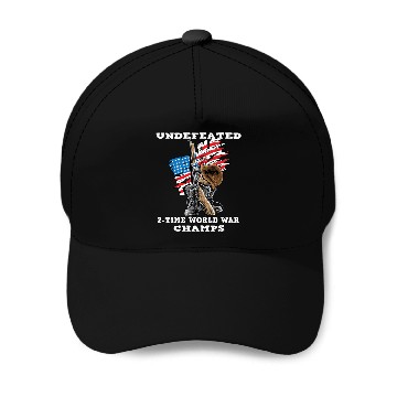 Discover Undefeated World war 2 veteran Baseball Caps