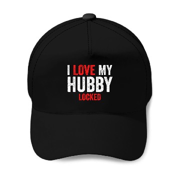 Discover I Love My Hubby Locked Baseball Caps