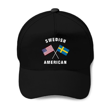 Discover Swedish American Flag Baseball Caps