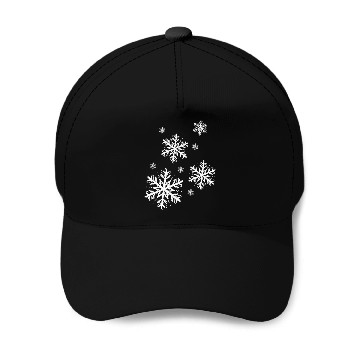 Discover Snowflakes I LOVE WINTER Baseball Caps