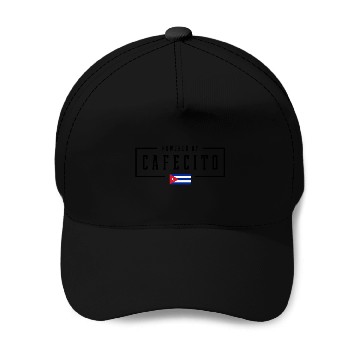 Discover Powered by Cafecito Cuban Coffee Cuba Flag Baseball Caps