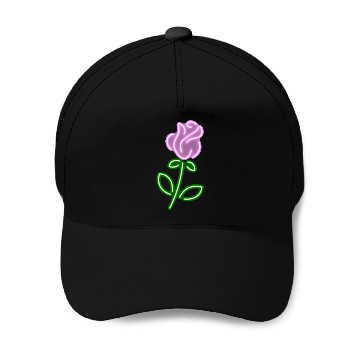 Discover Neon Rose - Pink Baseball Caps