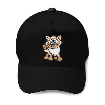 Discover WEIRD CAT Crazy Mad funny Cartoon Comic Gift Baseball Caps