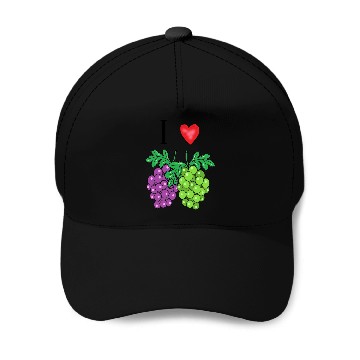 Discover I love grape Baseball Caps