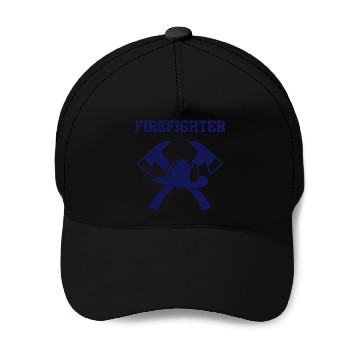 Discover Firefighter helmet and ax Firefighter Baseball Caps