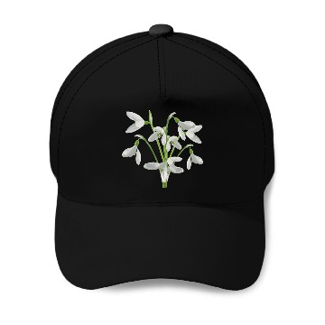 Discover Flower Spring Snowdrop White - Gift Idea Baseball Caps