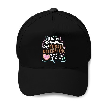 Discover Funny Cookie Decorating Design for Cookie Artists Baseball Caps