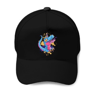 Discover Dino Rainbow Unicorn Baseball Caps