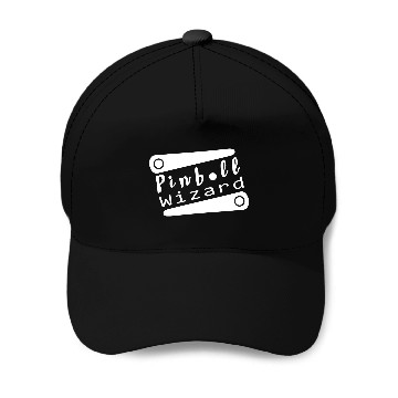 Discover Pinball Wizard Pinball Arcade Wizard Gift Baseball Caps