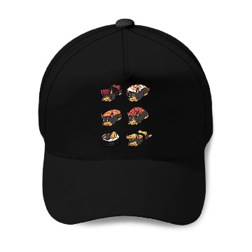 Discover Doberman Sushi Nigiri Baseball Caps