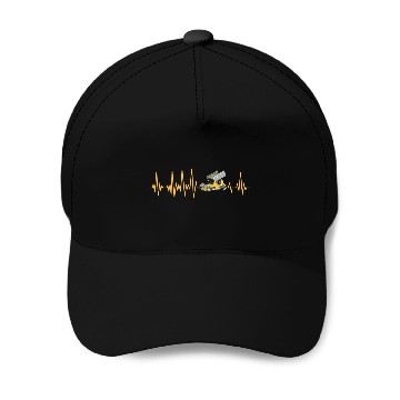 Discover Sprint Car Racing Heartbeat Pulse Baseball Caps