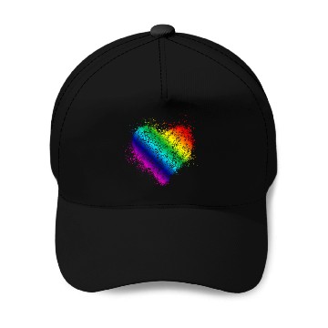 Discover Rainbow Heart Vintage <3 Baseball Caps