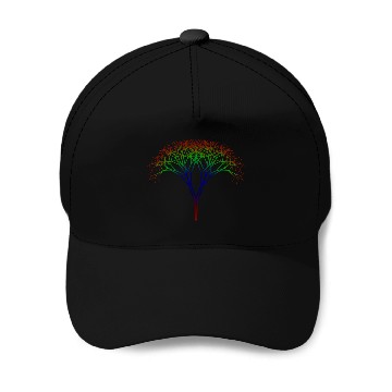 Discover Rainbow Tree brown branches Baseball Caps