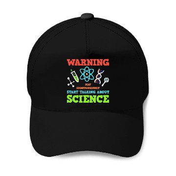 Discover Science Teacher Baseball Caps