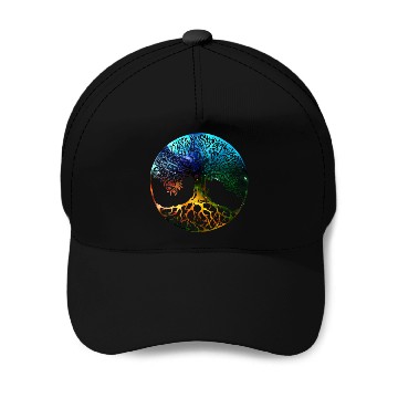 Discover Tree of Life Mandala Baseball Caps