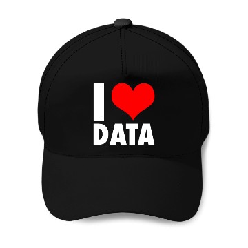 Discover I love Data Programmer Baseball Caps