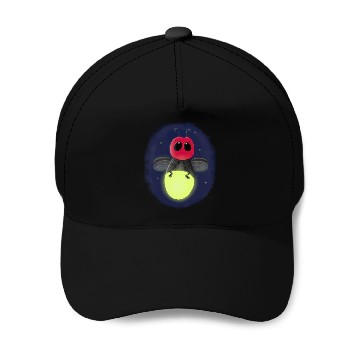 Discover Cute lightning bug firefly cartoon illustration Baseball Caps