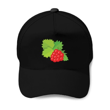 Discover raspberry design icon small Baseball Caps