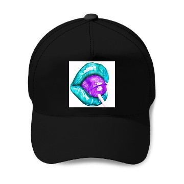 Discover GREEN LIPS AN LOLLIPOP Baseball Caps