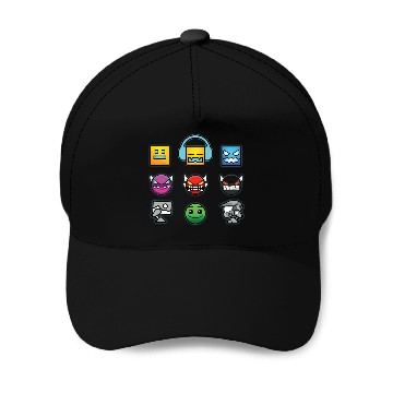 Discover geometry dash insane Baseball Caps