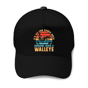 Discover Funny Walleye Fishing Baseball Caps