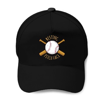 Discover Game Day Baseball Resting Pitch Face Baseball Caps