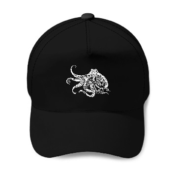 Discover octopus white Baseball Caps