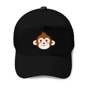 Discover Monkey face Baseball Caps