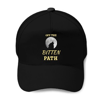 Discover Lone wolf off the beaten (bitten) path design Baseball Caps