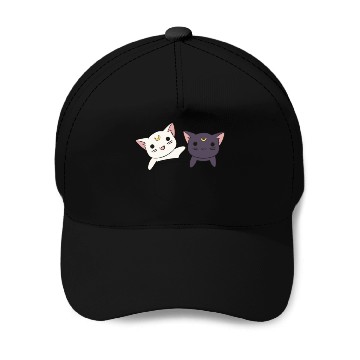 Discover Sailor Moon cats Baseball Caps