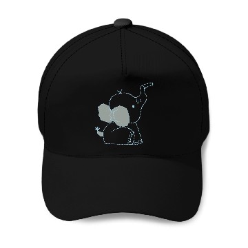Discover elephant pocket design Baseball Caps