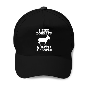 Discover Donkey Farmer Introvert Donkey Lover Baseball Caps