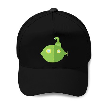 Discover Submarine Lime Baseball Caps