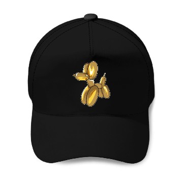 Discover Balloon Dog Gold Baseball Caps