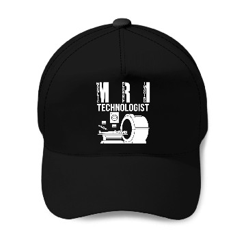 Discover MRI Technologist Human Skull Skeleton Head Radiolo Baseball Caps