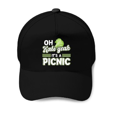 Discover kale yeah - picnic saying Baseball Caps