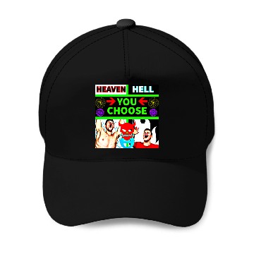 Discover HEAVEN HELL - YOU CHOOSE Baseball Caps