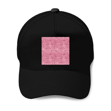 Discover Luxury Pink Sparkly Sequin Pattern Baseball Caps