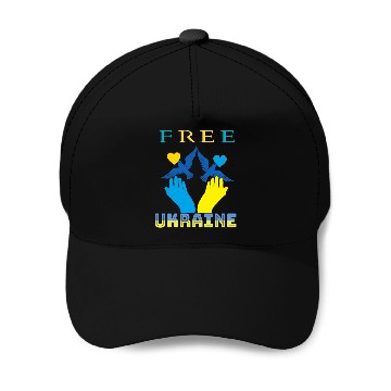 Discover Free Ukraine. Peace not War. Baseball Caps