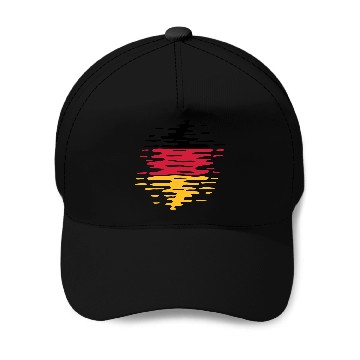 Discover Germany flag waves Baseball Caps