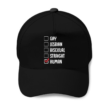 Discover Human Gender Checklist Baseball Caps