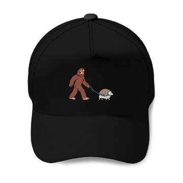 Discover Bigfoot Sasquatch Walking Hedgehog Baseball Caps
