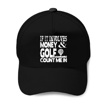 Discover Money and golf Baseball Caps
