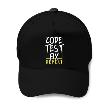 Discover Code Test Fix Computer Engineer Gift Baseball Caps