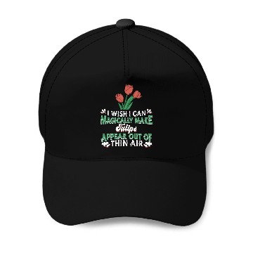 Discover Tulip Garden Gardening Baseball Caps