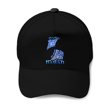 Discover Oahu Vacation Tribal Stingrays Baseball Caps