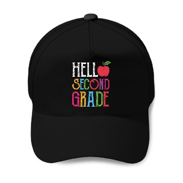 Discover Hello Second Grade Back To School Baseball Caps