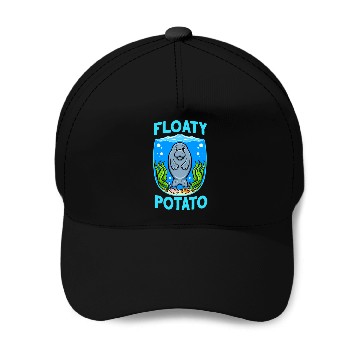 Discover Manatees Sea Cow Floaty Potato Manatee Baseball Caps