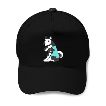 Discover I Love Dad Husky Baseball Caps