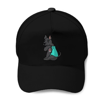 Discover I Love Dad Scottish Terrier Baseball Caps
